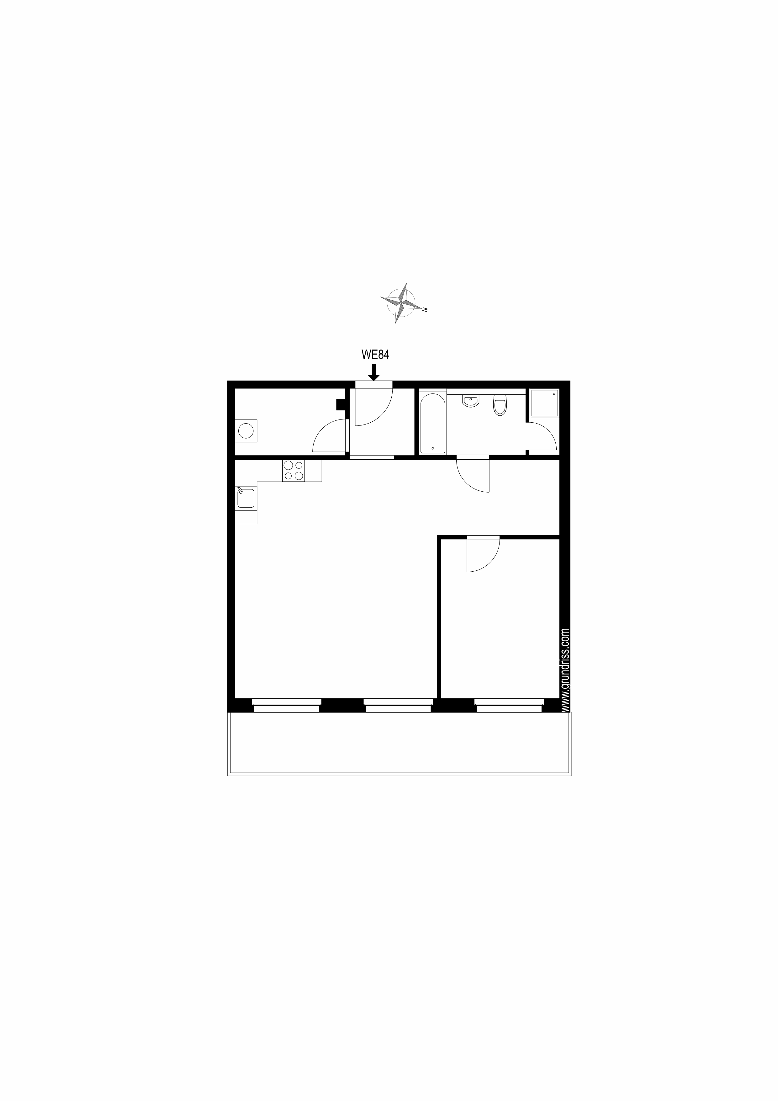 Grundriss WE 84